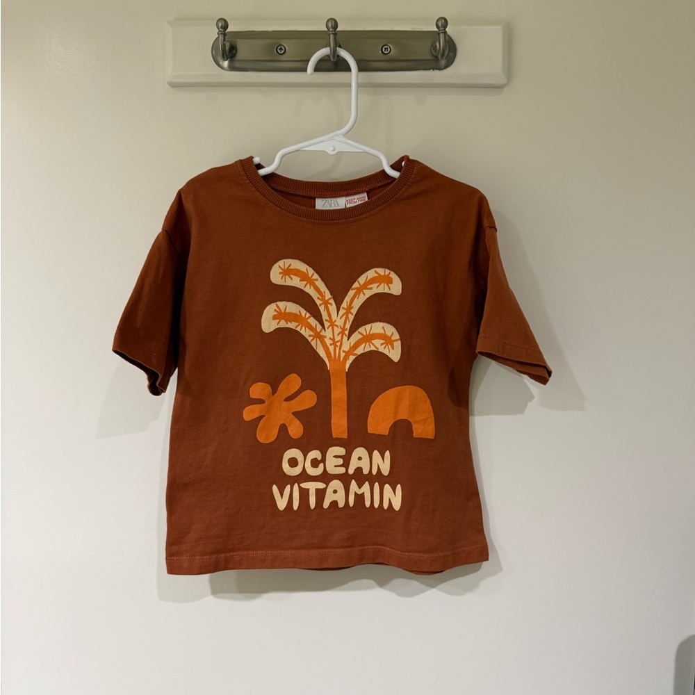 Zara Ocean Vitamin Tee 4-5 Years